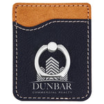 Phone Wallet with Silver Ring - Leather